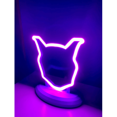 Lampara de Mewtwo Impresa en 3D | Lámpara Pokémon LED
