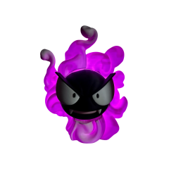 Lampara de Gastly Impresa en 3D | Lámpara Pokémon LED