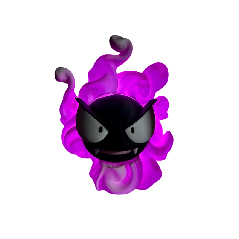 Lampara de Gastly Impresa en 3D | Lámpara Pokémon LED