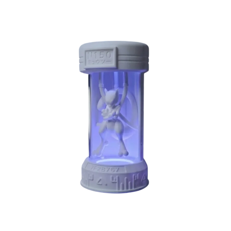 Lampara de Mewtwo en Capsula Impresa en 3D | Lámpara Pokémon LED