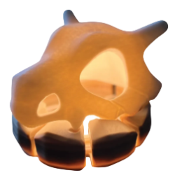 Lampara de Cubone Impresa en 3D | Lámpara Pokémon LED