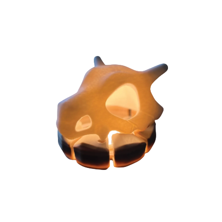 Lampara de Cubone Impresa en 3D | Lámpara Pokémon LED