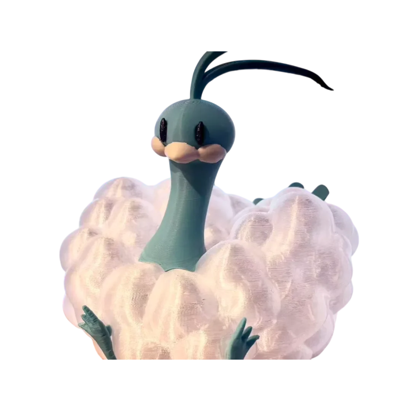 Lampara de Altaria Impresa en 3D | Lámpara Pokémon LED