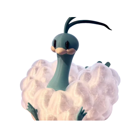 Lampara de Altaria Impresa en 3D | Lámpara Pokémon LED