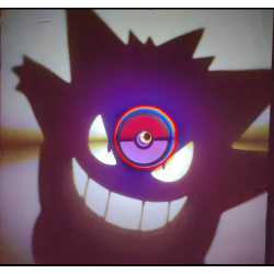 Lampara de Sombra de Gengar Impresa en 3D | Lámpara Pokémon LED