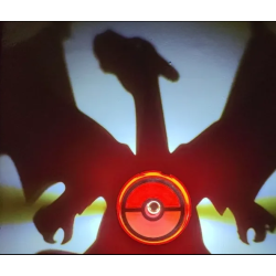 Lampara de Sombra de Charizard Impresa en 3D | Lámpara Pokémon LED