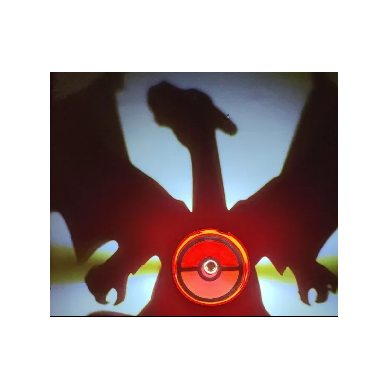 Lampara de Sombra de Charizard Impresa en 3D | Lámpara Pokémon LED