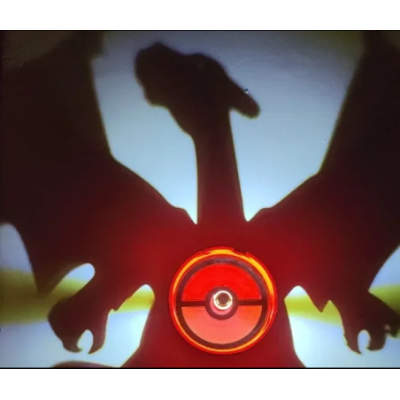 Lampara de Sombra de Charizard Impresa en 3D | Lámpara Pokémon LED